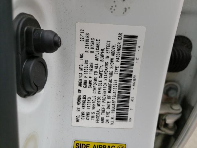 Photo 12 VIN: 19UUA8F72CA025936 - ACURA TL 