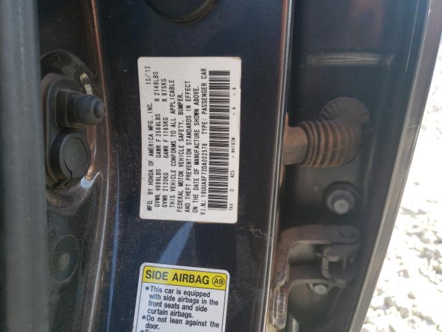 Photo 9 VIN: 19UUA8F72DA002576 - ACURA TL ADVANCE 