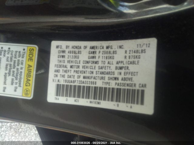 Photo 8 VIN: 19UUA8F72DA003968 - ACURA TL 