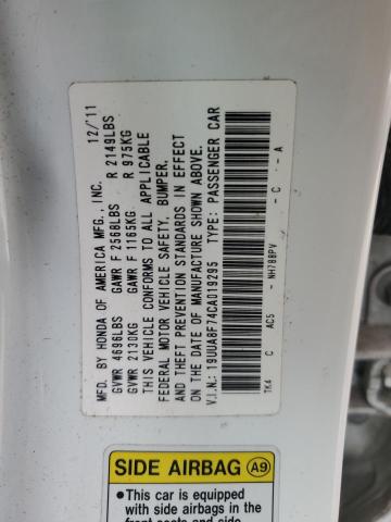 Photo 11 VIN: 19UUA8F74CA019295 - ACURA TL 