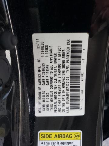 Photo 12 VIN: 19UUA8F75CA030130 - ACURA TL 