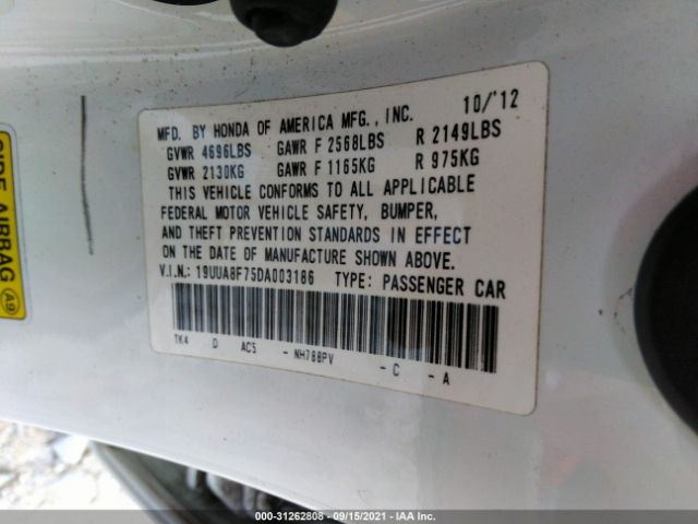 Photo 8 VIN: 19UUA8F75DA003186 - ACURA TL 