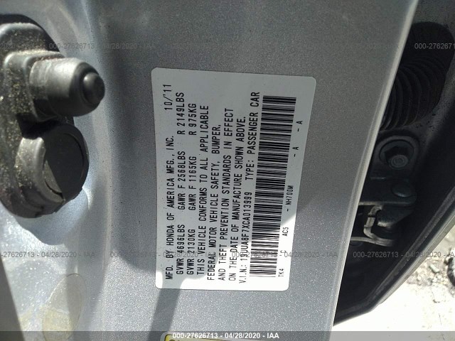 Photo 8 VIN: 19UUA8F7XCA013999 - ACURA TL 