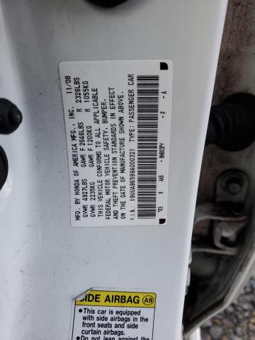 Photo 11 VIN: 19UUA96599A000321 - ACURA TL 