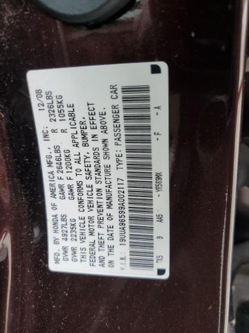 Photo 11 VIN: 19UUA96599A002117 - ACURA TL 