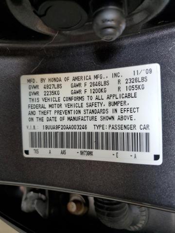 Photo 11 VIN: 19UUA9F20AA003246 - ACURA TL 