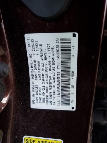 Photo 9 VIN: 19UUA9F21AA005152 - ACURA TL 