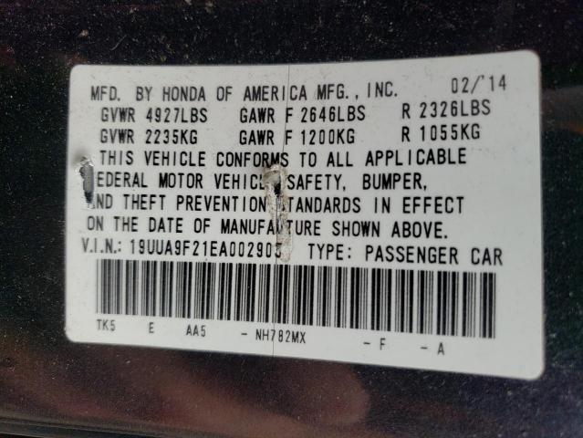 Photo 12 VIN: 19UUA9F21EA002905 - ACURA TL 