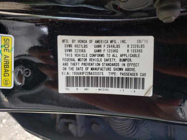 Photo 9 VIN: 19UUA9F22BA000575 - ACURA TL 