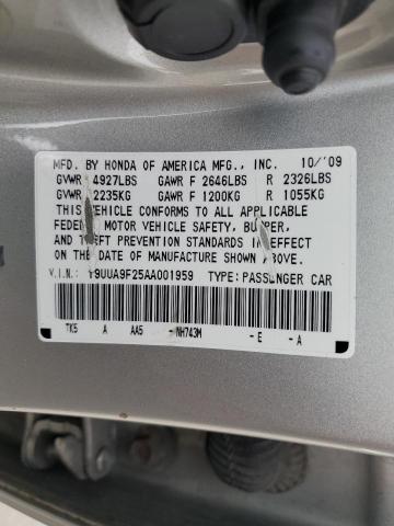 Photo 11 VIN: 19UUA9F25AA001959 - ACURA TL 