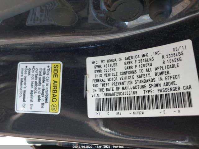 Photo 8 VIN: 19UUA9F25CA000166 - ACURA TL 