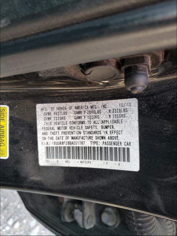 Photo 9 VIN: 19UUA9F29BA001187 - ACURA TL 