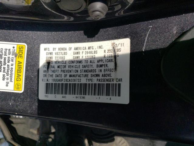 Photo 11 VIN: 19UUA9F29CA006732 - ACURA TL 