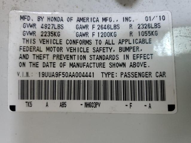 Photo 11 VIN: 19UUA9F50AA004441 - ACURA TL 