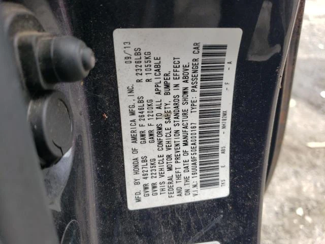 Photo 11 VIN: 19UUA9F50EA000167 - ACURA TL TECH 