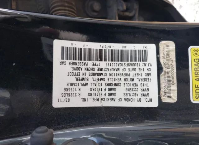 Photo 8 VIN: 19UUA9F51CA000126 - ACURA TL 