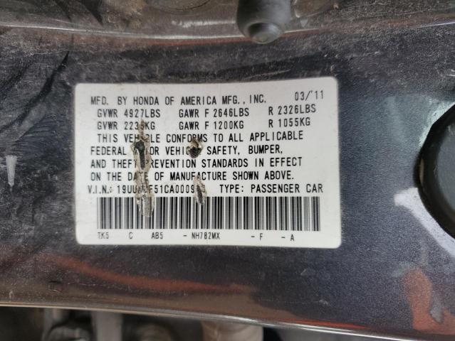 Photo 11 VIN: 19UUA9F51CA000983 - ACURA TL 