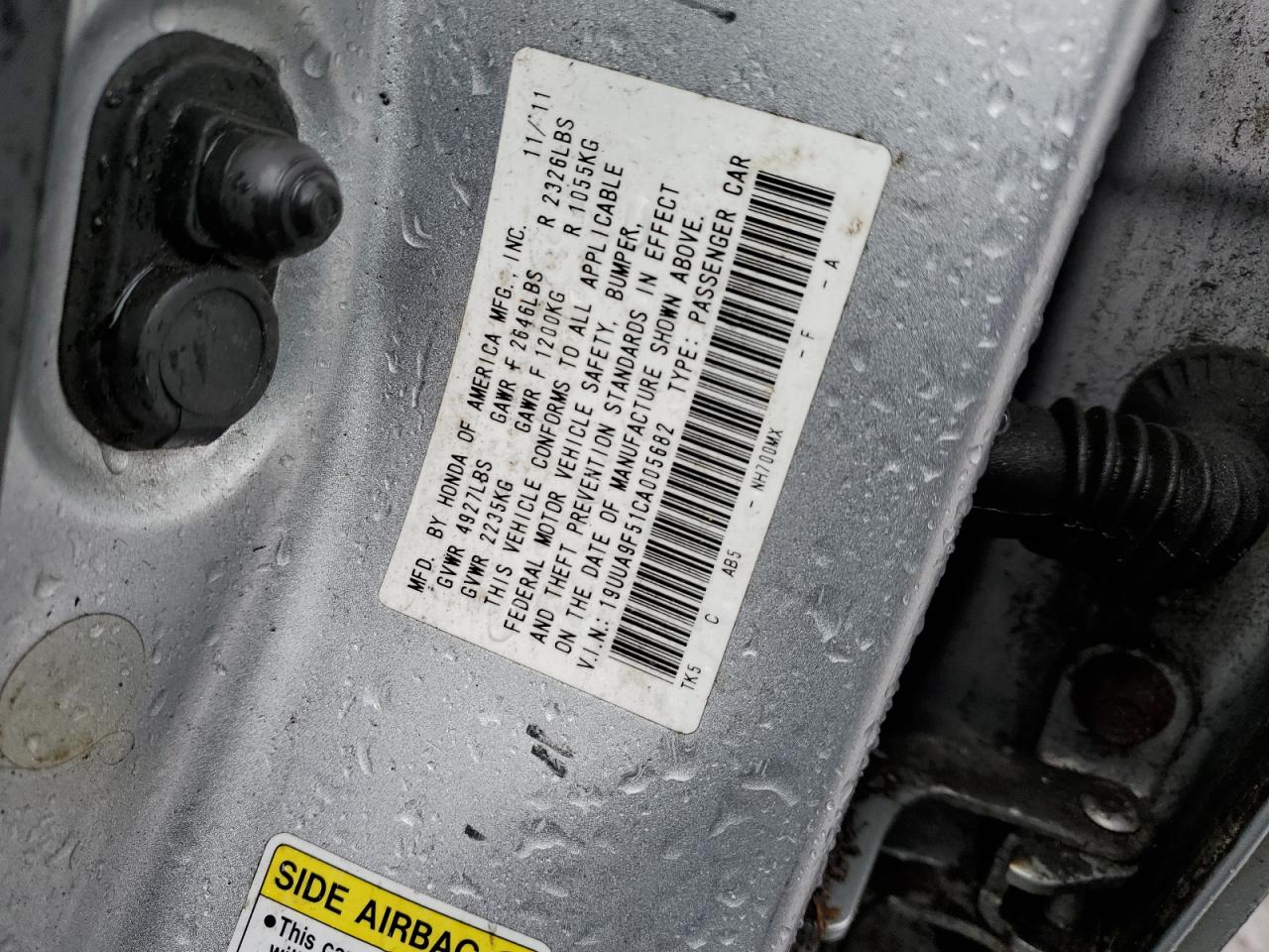 Photo 11 VIN: 19UUA9F51CA005682 - ACURA TL 