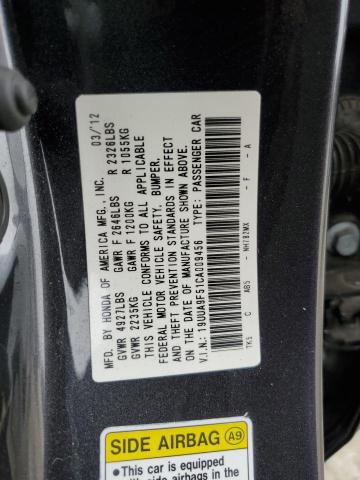 Photo 12 VIN: 19UUA9F51CA009456 - ACURA TL 