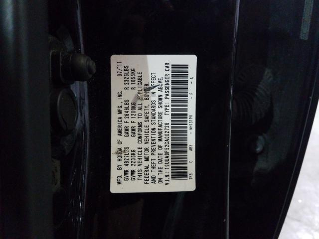 Photo 9 VIN: 19UUA9F52CA002726 - ACURA TL 