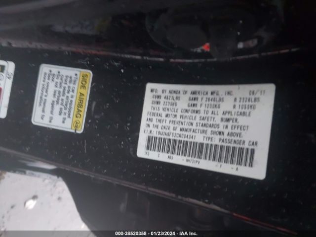 Photo 8 VIN: 19UUA9F52CA004041 - ACURA TL 