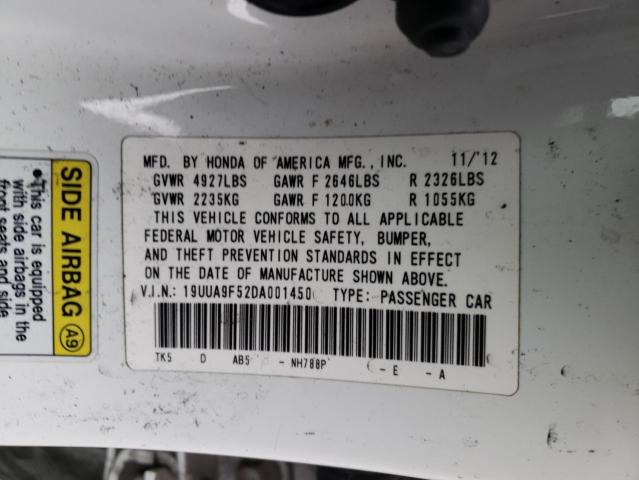 Photo 12 VIN: 19UUA9F52DA001450 - ACURA TL TECH 