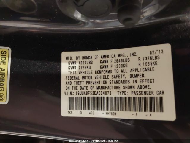 Photo 8 VIN: 19UUA9F52DA004073 - ACURA TL 