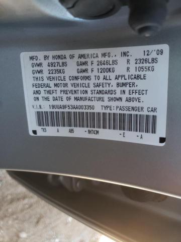 Photo 9 VIN: 19UUA9F53AA003350 - ACURA TL 