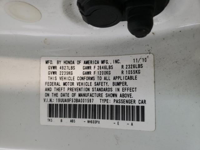 Photo 9 VIN: 19UUA9F53BA001597 - ACURA TL 