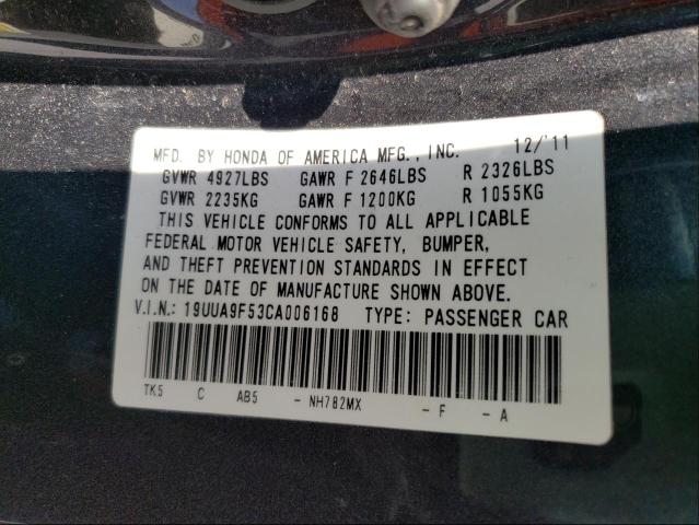 Photo 9 VIN: 19UUA9F53CA006168 - ACURA TL 