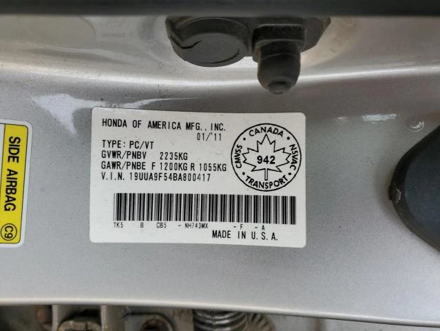 Photo 11 VIN: 19UUA9F54BA800417 - ACURA TL 