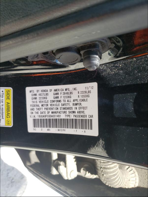 Photo 9 VIN: 19UUA9F55DA001491 - ACURA TL TECH 