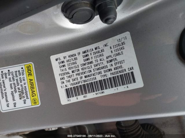 Photo 8 VIN: 19UUA9F57BA002056 - ACURA TL 