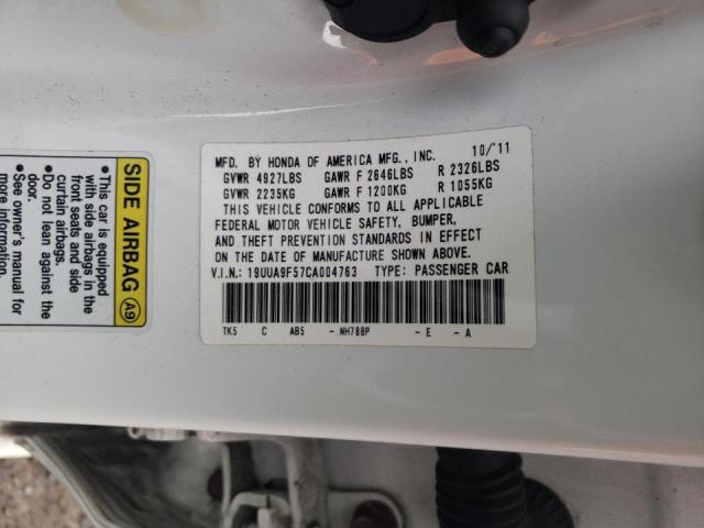 Photo 12 VIN: 19UUA9F57CA004763 - ACURA TL 