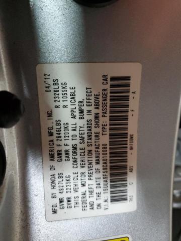 Photo 12 VIN: 19UUA9F59CA010080 - ACURA TL 