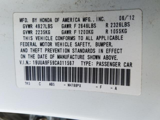 Photo 9 VIN: 19UUA9F59CA011567 - ACURA TL 