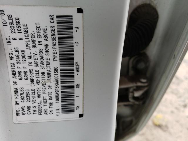 Photo 11 VIN: 19UUA9F5XAA001580 - ACURA TL 