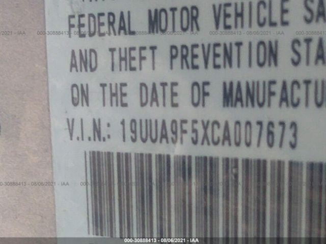 Photo 8 VIN: 19UUA9F5XCA007673 - ACURA TL 