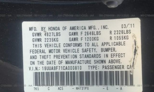 Photo 8 VIN: 19UUA9F71CA000810 - ACURA TL 