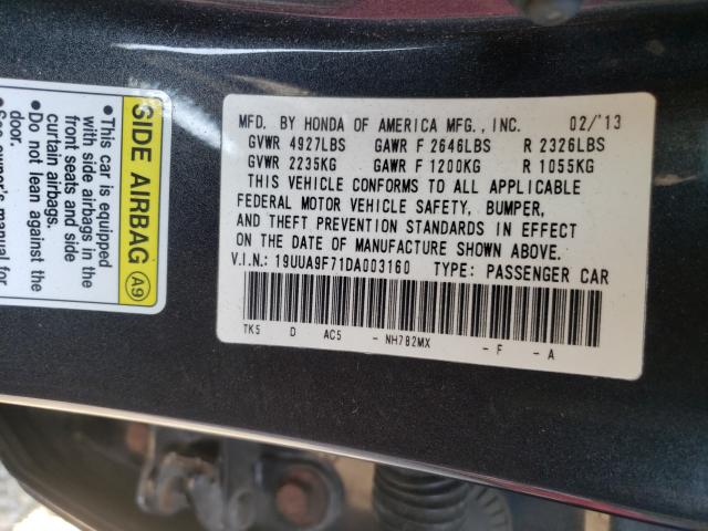 Photo 9 VIN: 19UUA9F71DA003160 - ACURA TL ADVANCE 