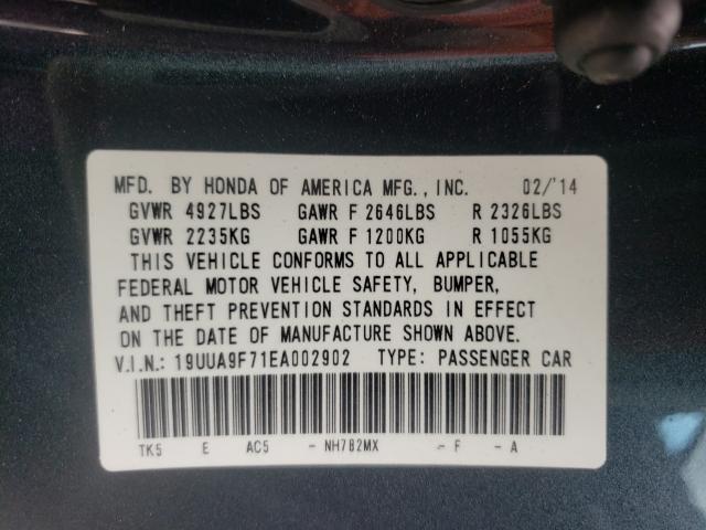 Photo 9 VIN: 19UUA9F71EA002902 - ACURA TL ADVANCE 