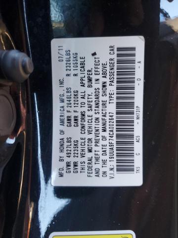 Photo 11 VIN: 19UUA9F74CA002647 - ACURA TL 