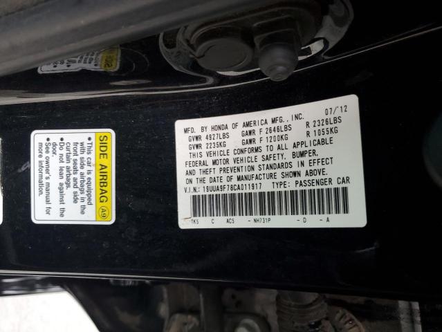 Photo 12 VIN: 19UUA9F78CA011917 - ACURA TL 