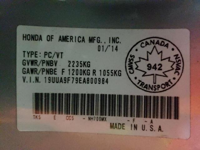 Photo 11 VIN: 19UUA9F79EA800984 - ACURA TL ADVANCE 