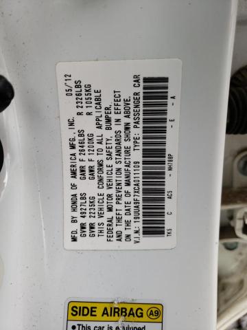 Photo 11 VIN: 19UUA9F7XCA011109 - ACURA TL 