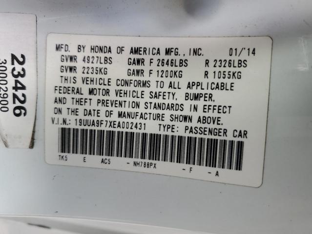 Photo 12 VIN: 19UUA9F7XEA002431 - ACURA TL ADVANCE 