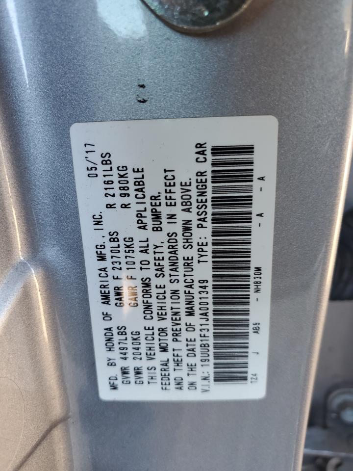 Photo 11 VIN: 19UUB1F31JA001349 - ACURA TLX 