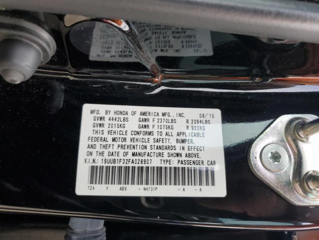 Photo 11 VIN: 19UUB1F32FA028907 - ACURA TLX 