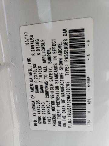 Photo 11 VIN: 19UUB1F32HA010765 - ACURA TLX 