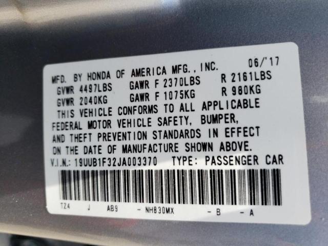 Photo 12 VIN: 19UUB1F32JA003370 - ACURA TLX 